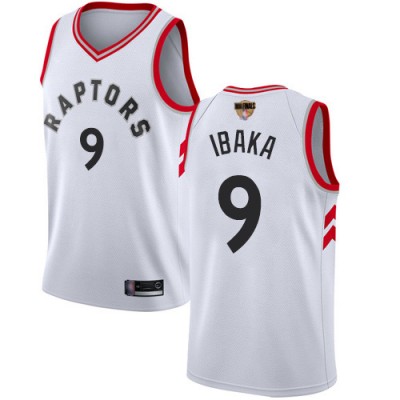 Nike Toronto Raptors #9 Serge Ibaka White 2019 Finals Bound Youth NBA Swingman Association Edition Jersey